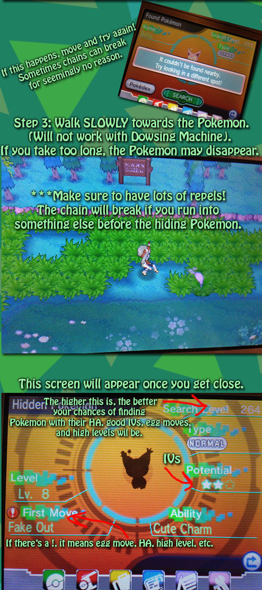 Guide Shiny Pokemon Long Post Shiny Hunting Pokemon Oras Dexnav Dexnav Chaining Laverrecity