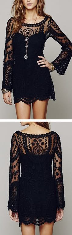 Black lace dress, gimme!