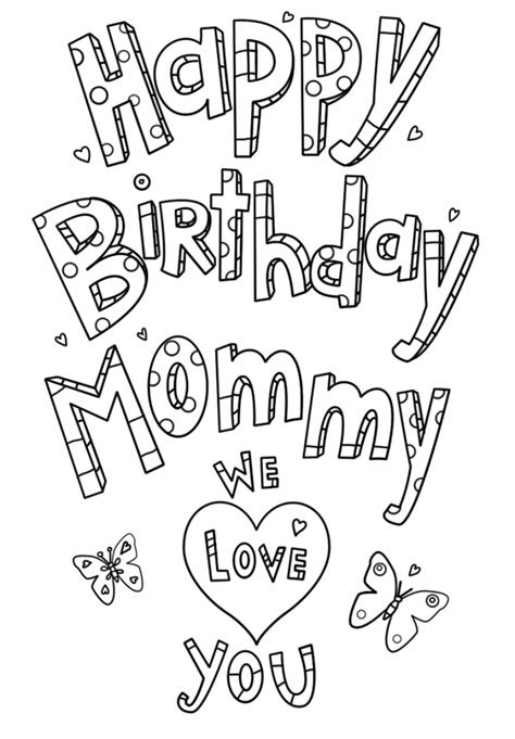  happy birthday mom coloring pages activity shelter
