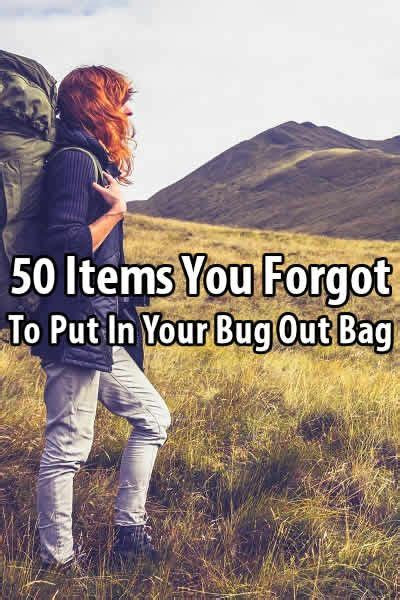 items forgot put bug bag survivor