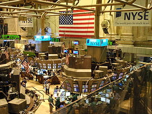 A view from the Member's Gallery inside the NYSE