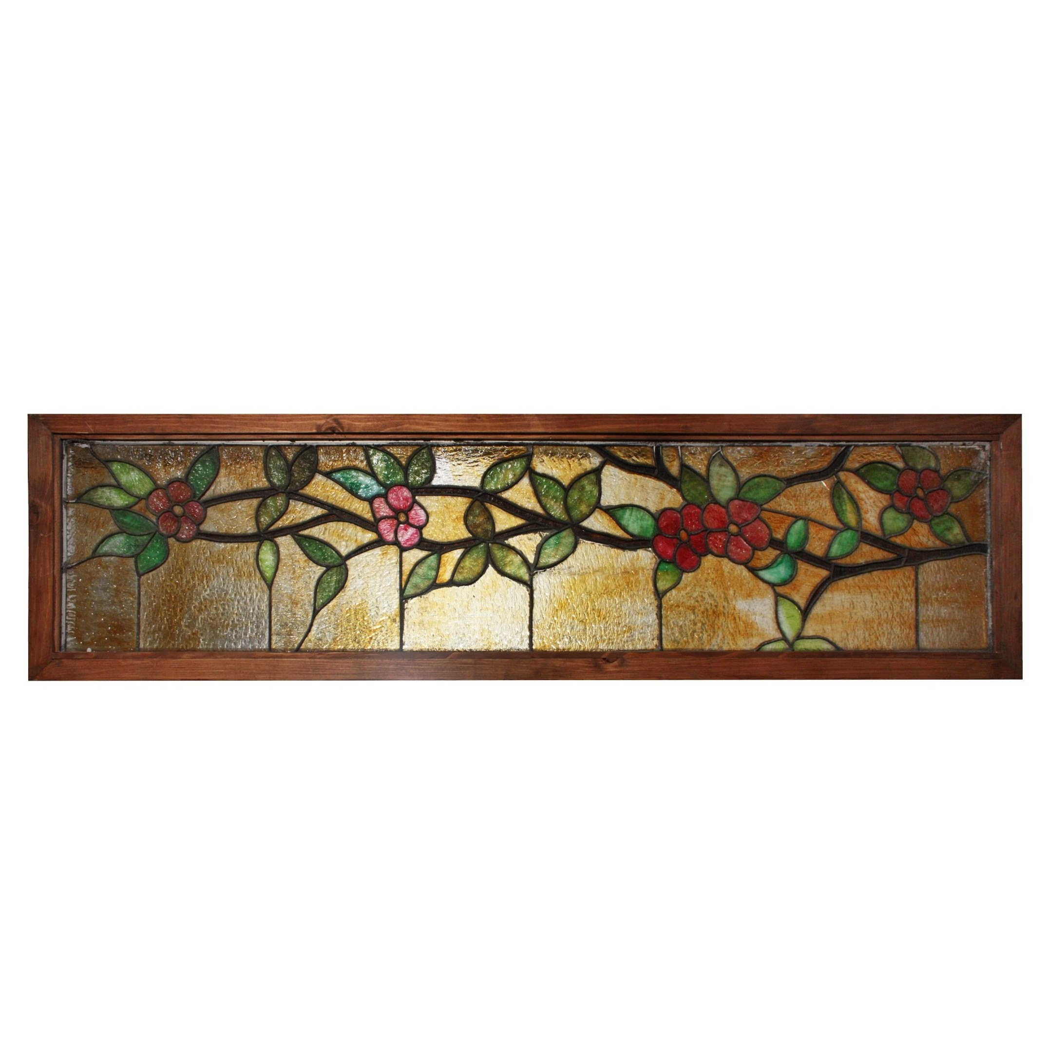 Fanciful Antique American Stained Glass Transom, c. 1900's ...