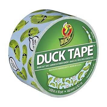 Duck Brand 282016 Dill With It Printed Duct Tape, 1.88 Inches x 10 Yards, Single Roll