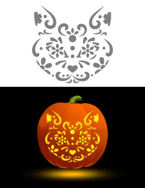 free printable skull pumpkin stencils