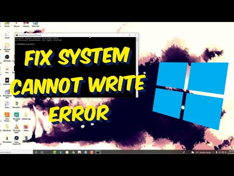 How To Fix 0x0000001D ERROR_WRITE_FAULT - The System Cannot Write To The Specified Device