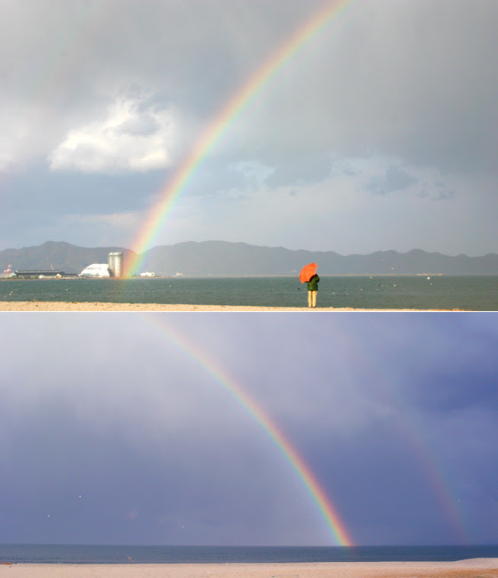 雨上がりの空をそっと眺めてみませんか 虹に出逢える街 山陰