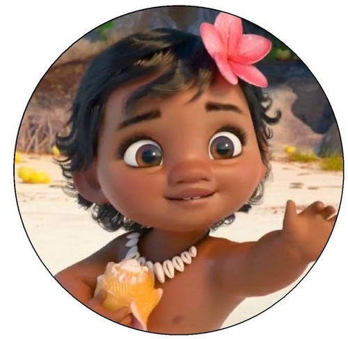 Cake Toppers Baby Moana Edible Cake Topper Decoration Sheet Birthday Image Cupcake Maui Decorations Cake Toppers