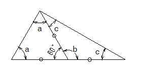二等辺三角形を２つ組み合わせた図形の１つの角が90度になる問題の解説