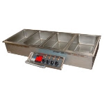 APW Wyott HFW-4 208 Drop In Hot Food Well Unit For (4) 12 x 20 in Pan Wet or Dry 208 V