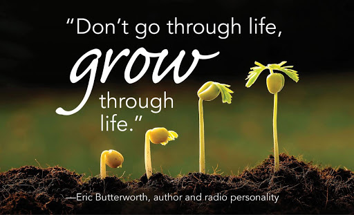 Don't go through life, GROW through life.