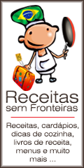 Receitas, cardápios, dicas de cozinha, e livros de receita, menus e muito mais - Receitas sem Fronteiras