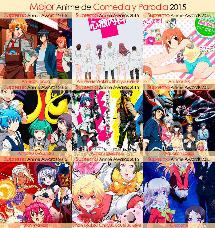 Eliminatorias Nominados a Mejor Anime de Comedia y Parodia 2015