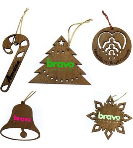wood ornaments twin
