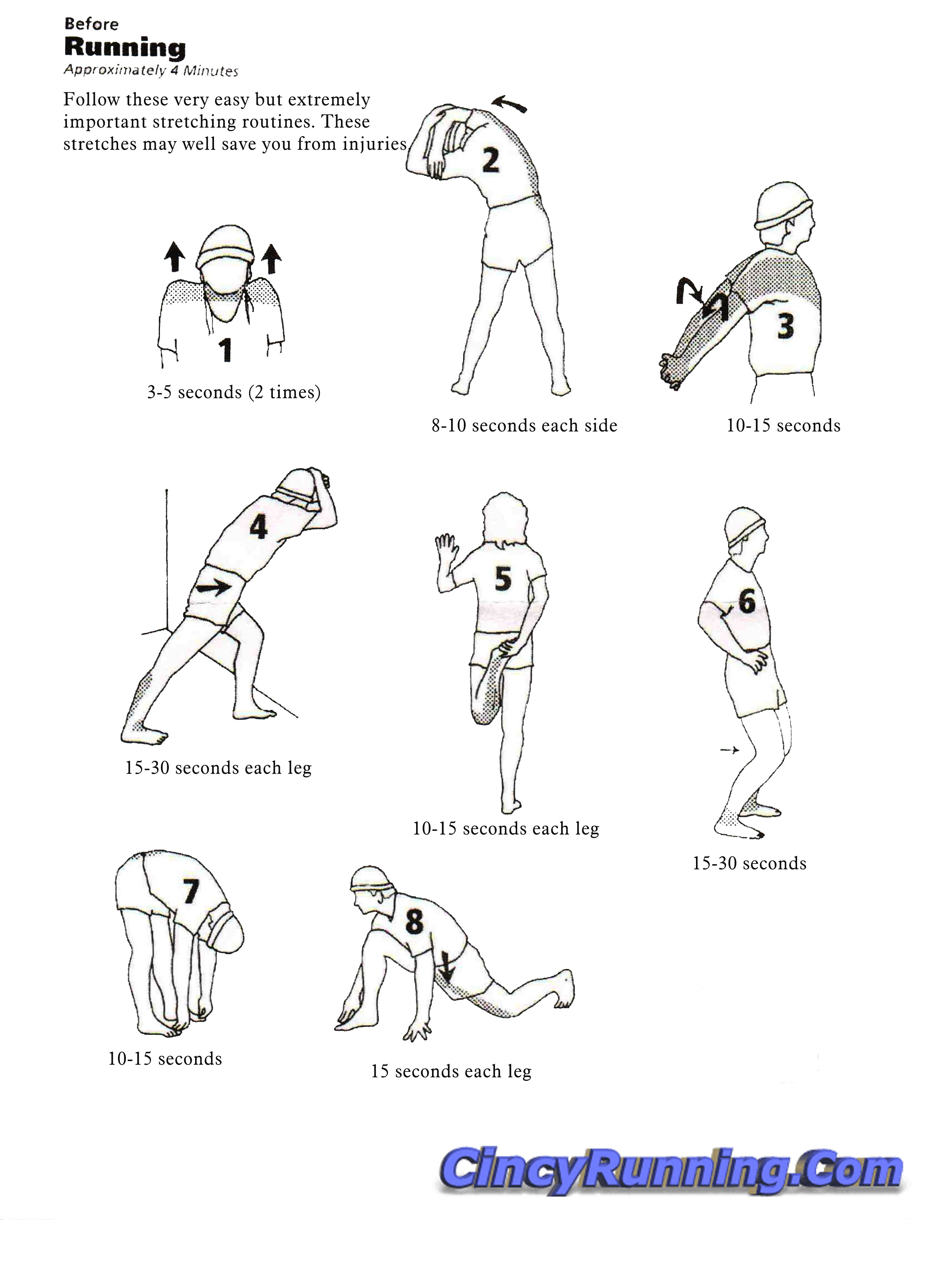 Stretch well before running | Cincyrunning