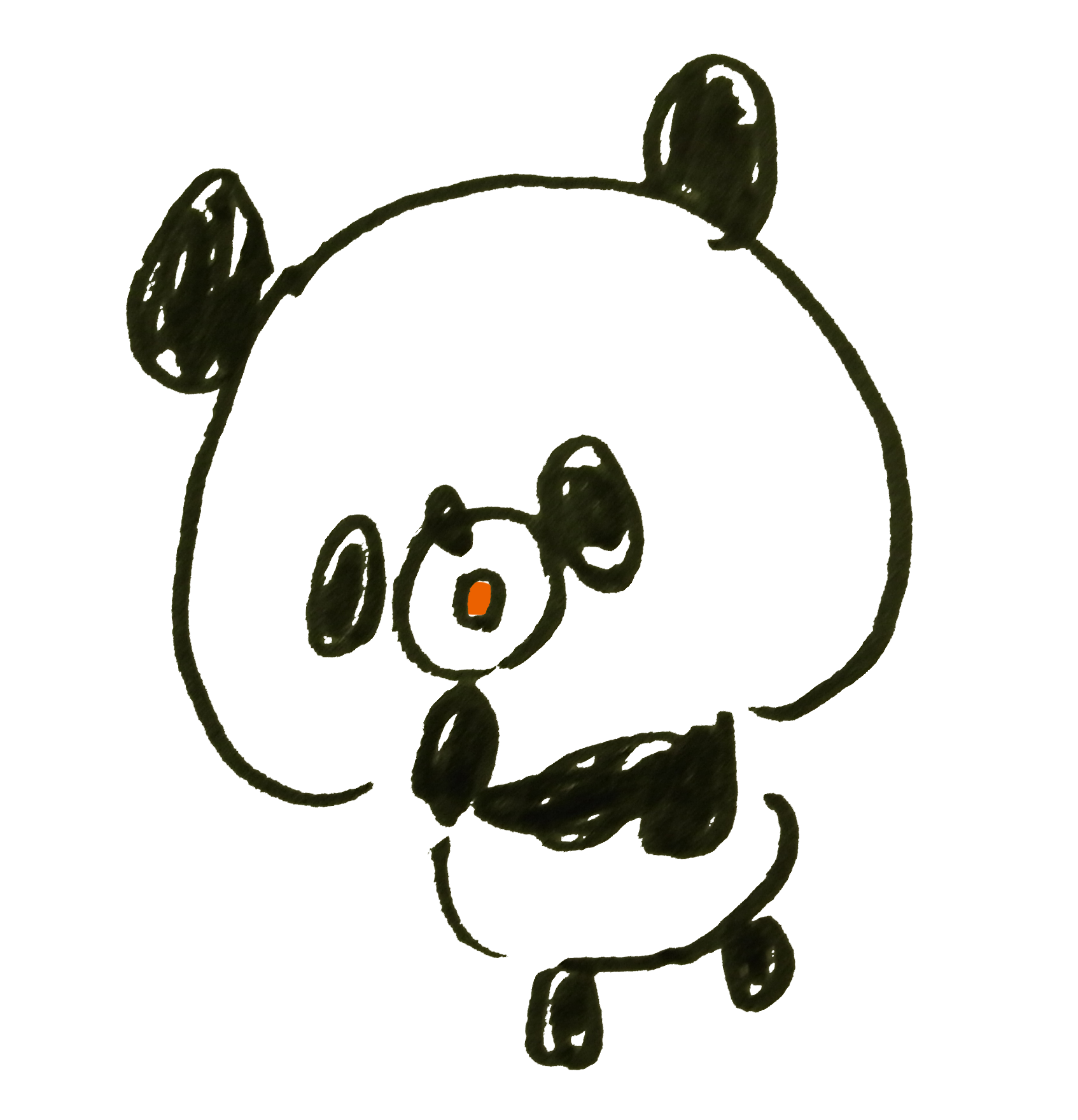 無料ダウンロード ゆるい おしゃれ パンダ イラスト