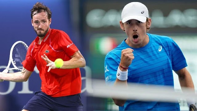 Video tennis Medvedev - De Minaur: Phủ đầu set 1, “Gấu Nga“ ngược dòng (US Open)
