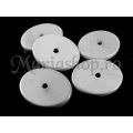 Margele acril albe oval Fl Sdf 5b
