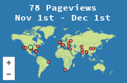 Locations of visitors to this page