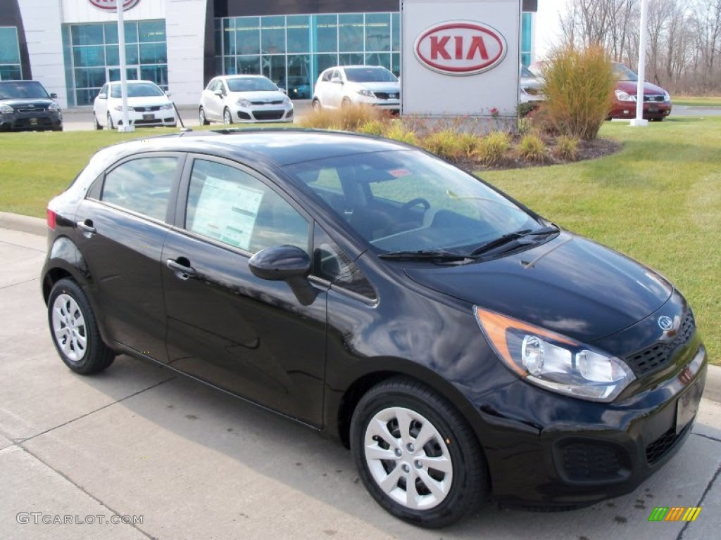 12 Midnight Black Kia Rio Rio5 Lx Hatchback Gtcarlot Com Car Color Galleries
