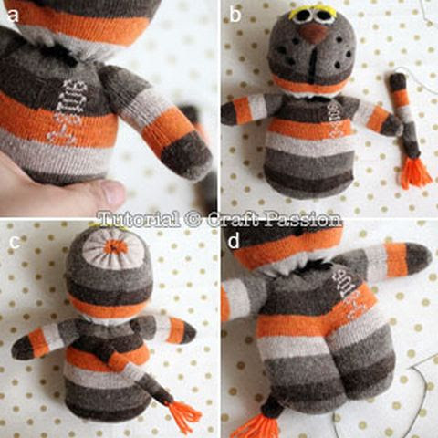 無 Fromusa 靴下で作るライオンのぬいぐるみ はなまるハンドメイド