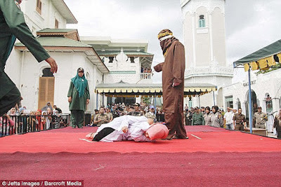 Ms Elita had to be taken to hospital at the end of her lashings.