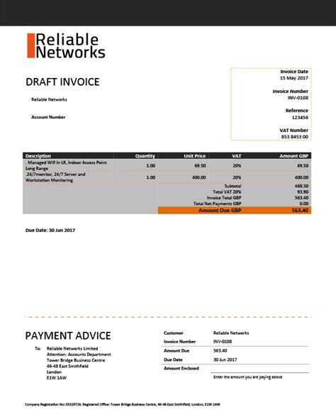  xero invoice templates template 2 porta page