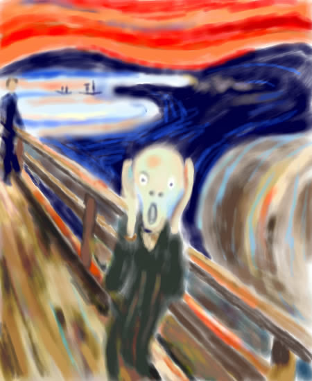 イラスト 名画模写 めぐるもの