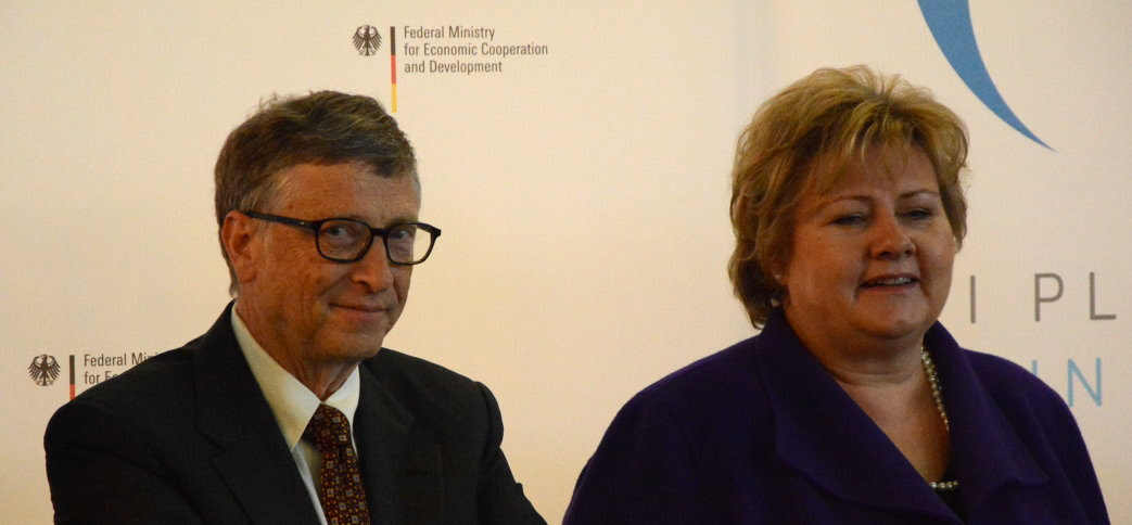 GAVI Bill Gates Erna Solberg