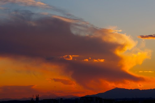 秋の夕空
