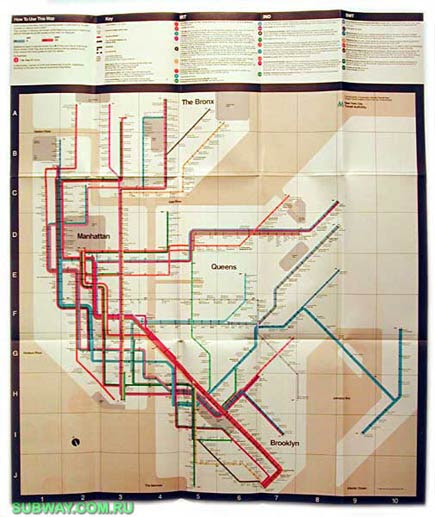 new york city subway map. new york subway map by massimo