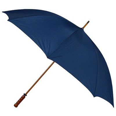 Frankford Wooden Shaft Oversized Golf Umbrella - Navy Blue