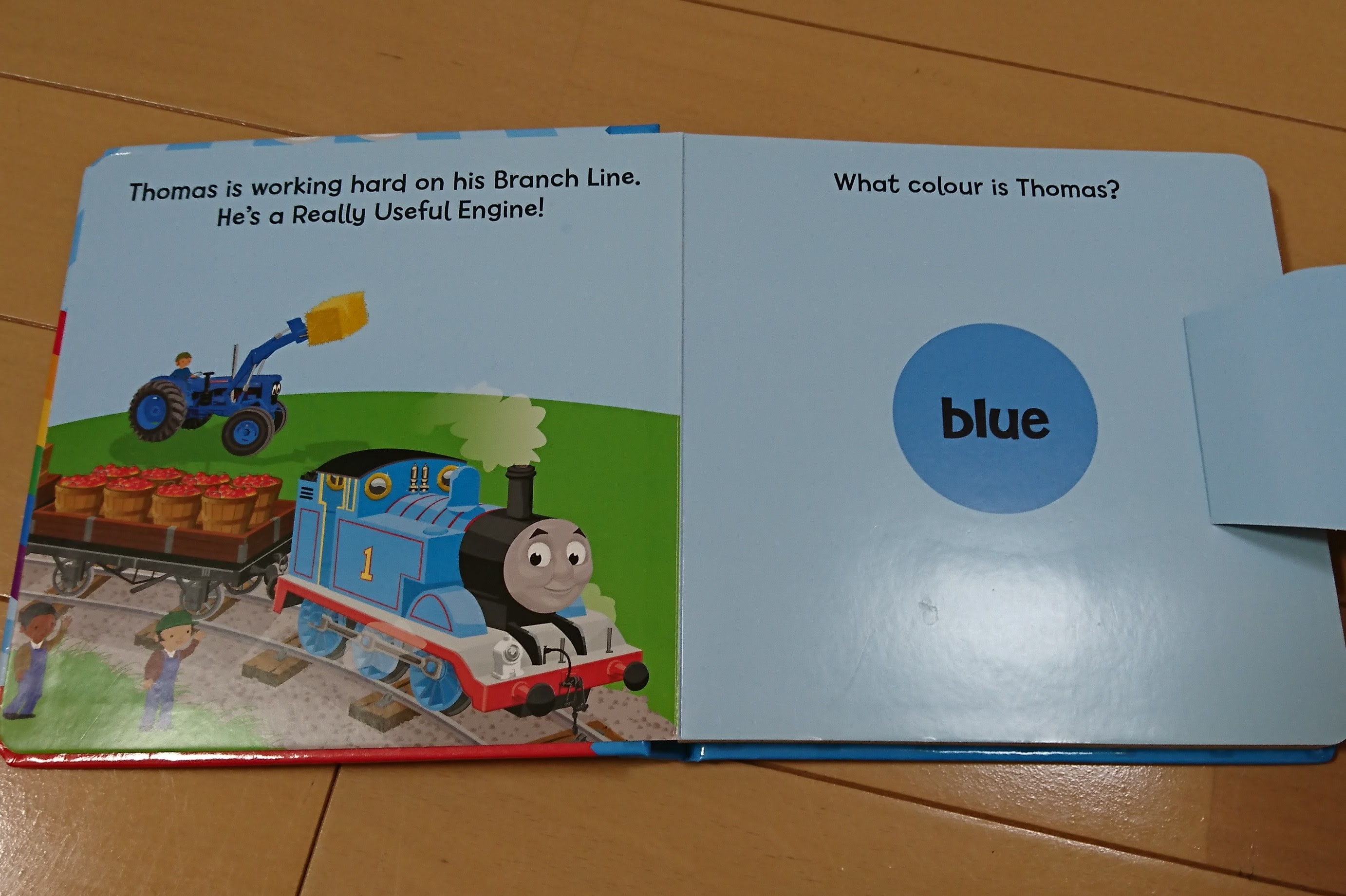 きかんしゃトーマス お勧め 英語のしかけ絵本 色と数を覚えよう ゆうママの息抜きブログ