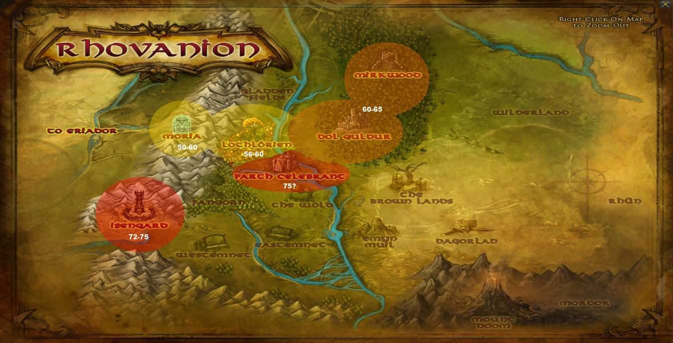 Rhovanion Level Map - 26 05 2012