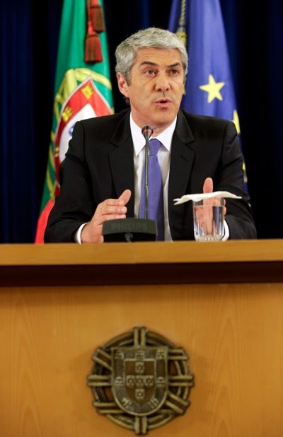 Sócrates anunciando o novo pacote de medidas de austeridade - Foto da Lusa