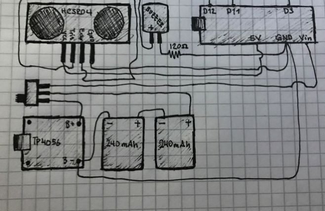 3D Printed Brady the Ultrasonic Warning System for the Visually Impaired by TnaTmr Pinshape 2