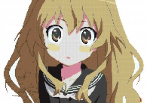 逢坂大河 とらドラ ドット絵設計図 マインクラフトドット絵 設計図