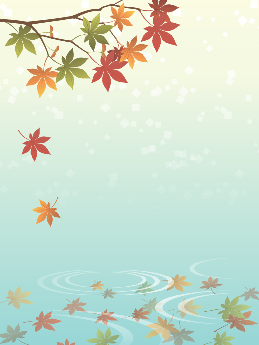フリーイラスト 水面に落ちる紅葉でアハ体験 Gahag 著作権フリー写真 イラスト素材集