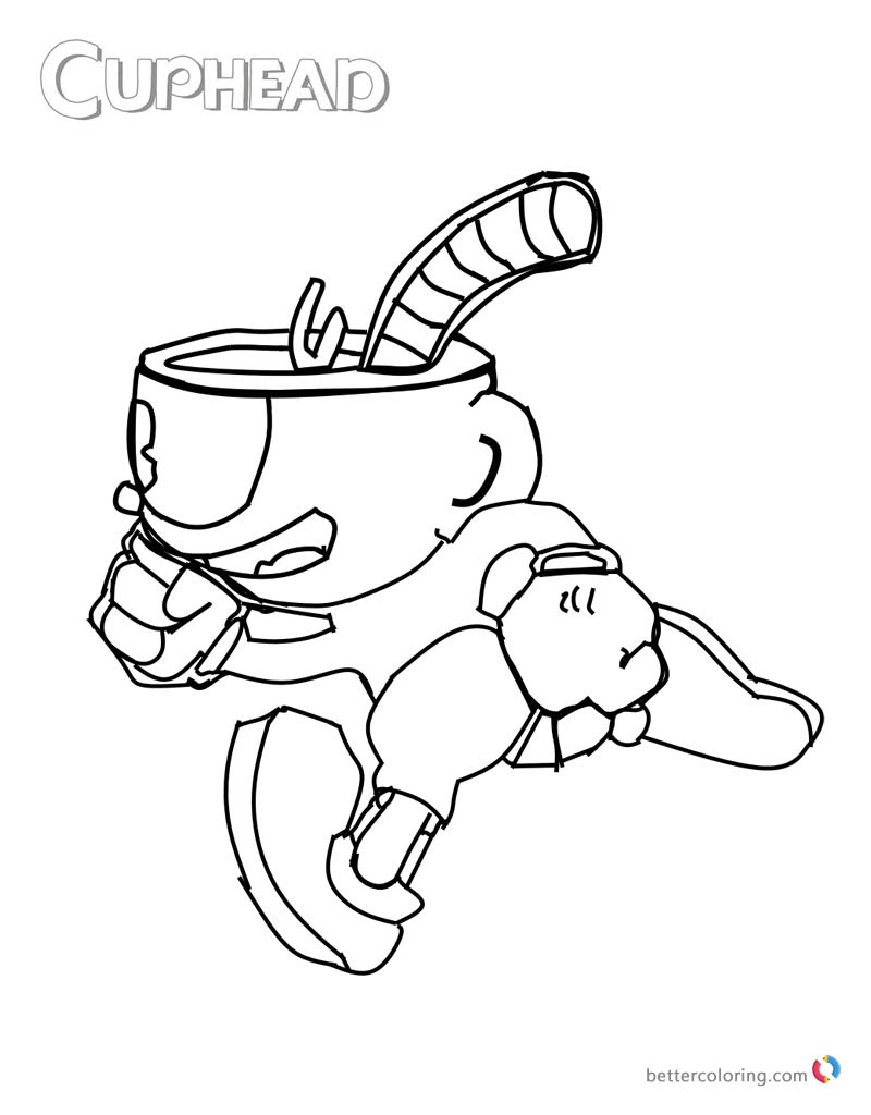Cuphead Coloring Book