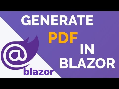 How to Generate PDF in Blazor | Syncfusion PDF Export
