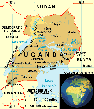 Map of Uganda