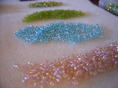 Garden Bracelet *laying out the beads