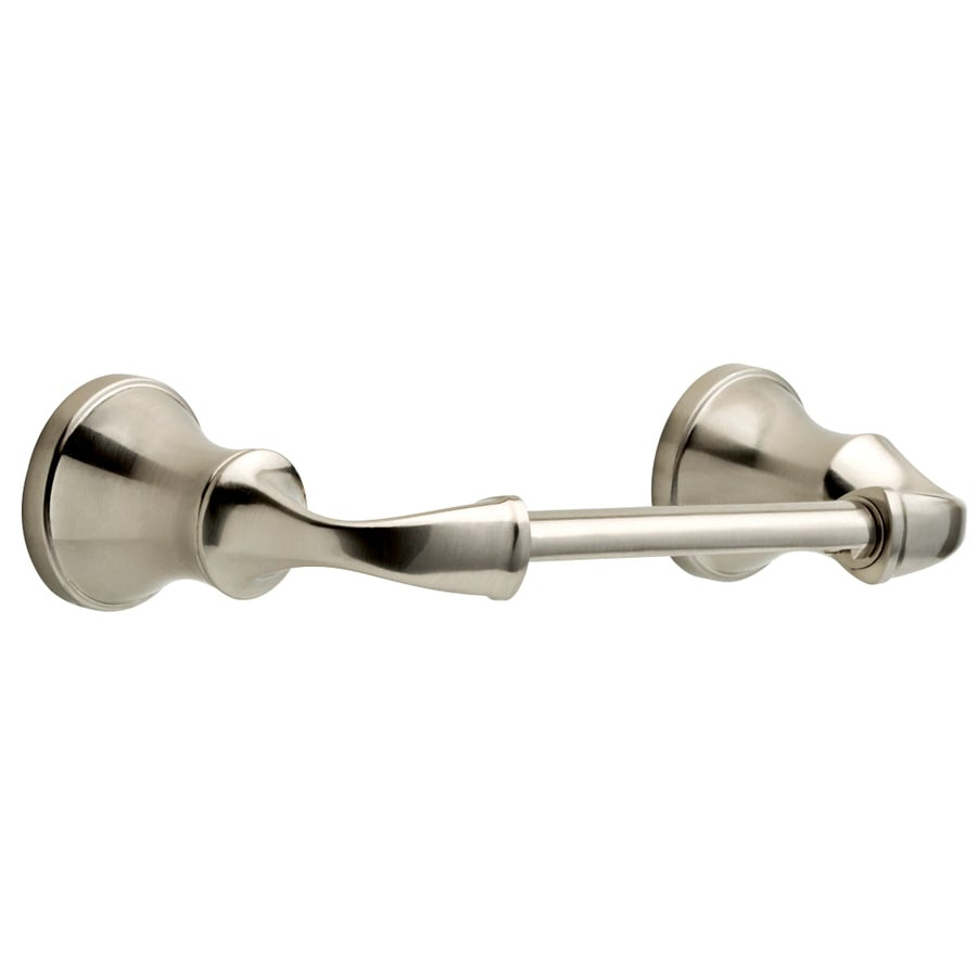 Shop DELTA Lorain Brushed Nickel Surface Mount Toilet ...