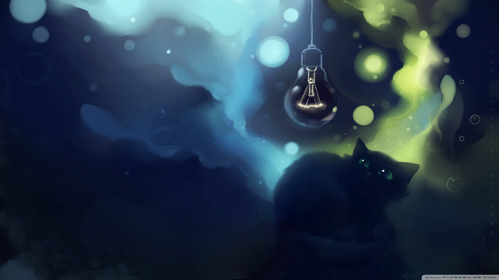 Black Cat Scared Painting ❤ 4K HD Desktop Wallpaper for 4K Ultra