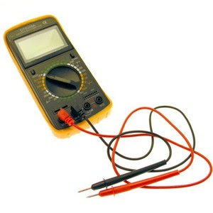 Multimetro tester digitale elettronico con puntali cavi guscio