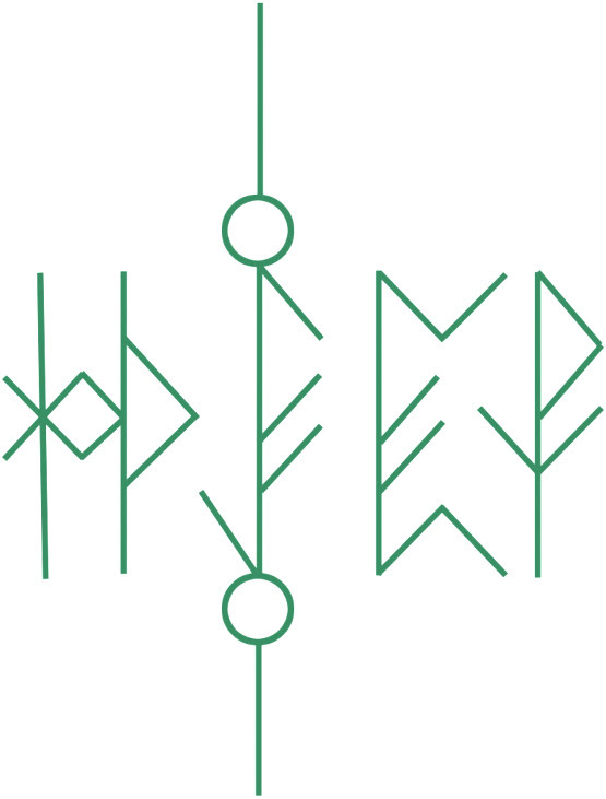  Bindrune «Clearing and activating the money channel» 
