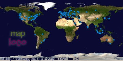 Profile Visitor Map - Click to view visits