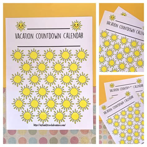 It's time to take matters into your own hands and create a personalized p. 6 free printable vacation countdown calendars away we wander and