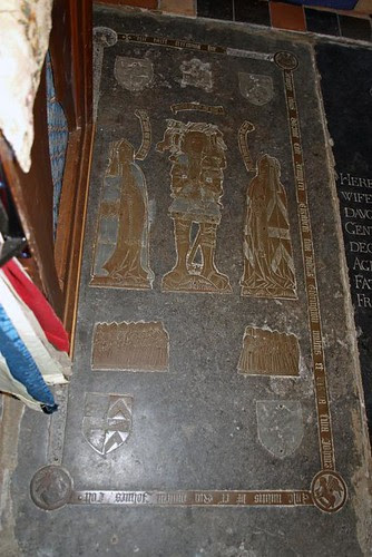 John Colte, Elizabeth Elrington (r) & Mary de Lisle (l) 1521 (1)