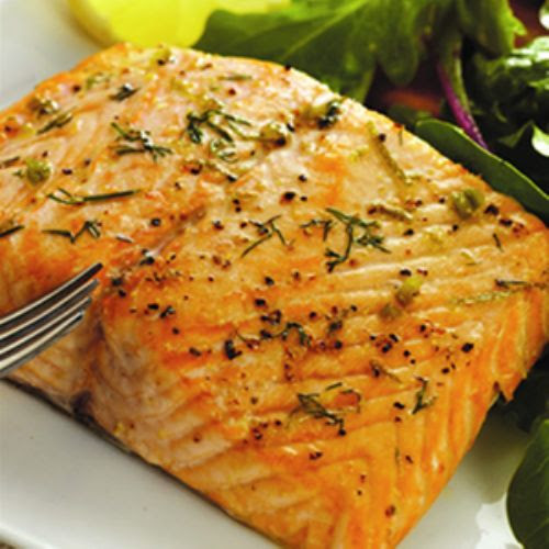 نتيجة بحث الصور عن ‪Grilled salmon oven recipe‬‏