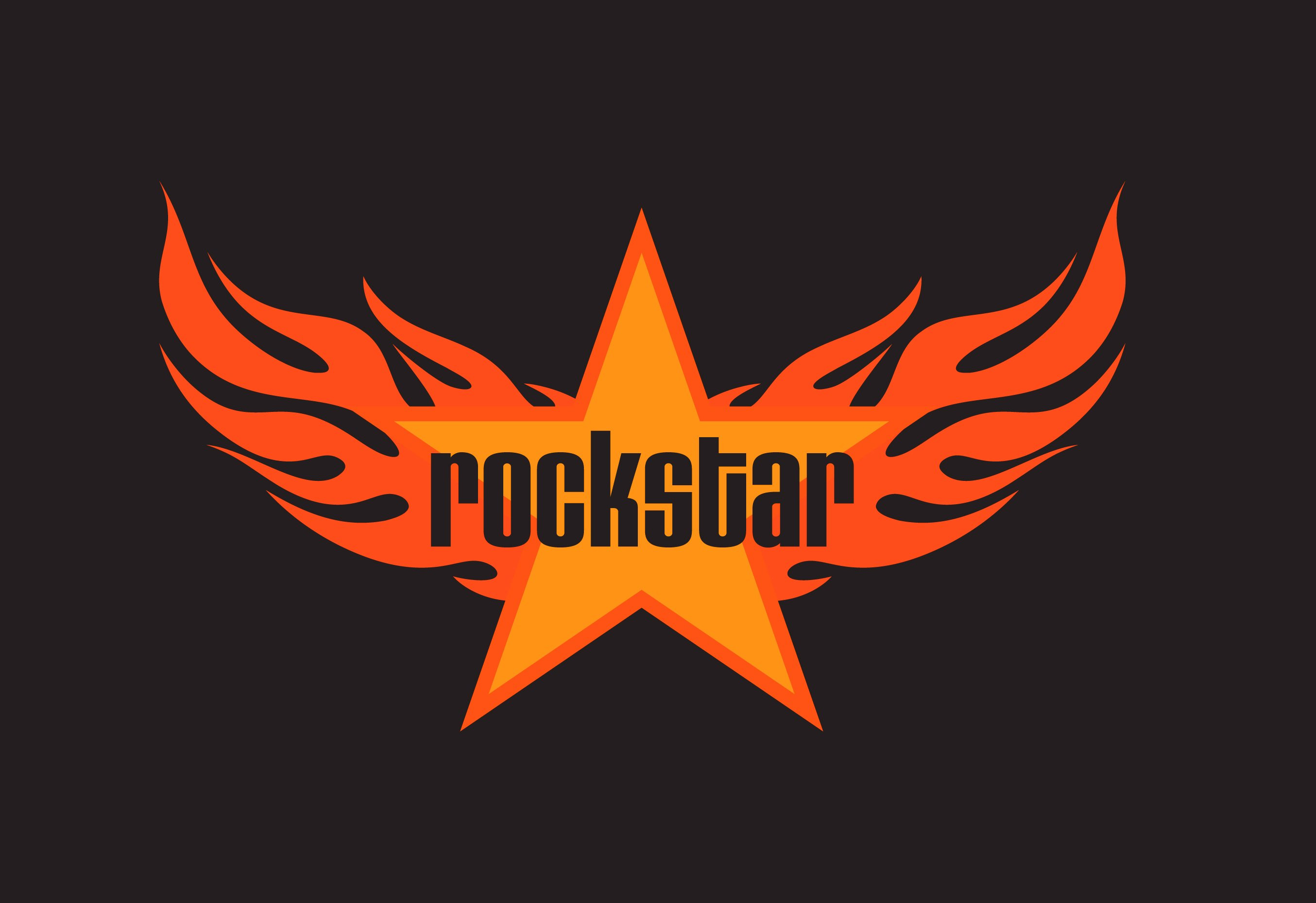 Rockstar Star Logo Online Marketing Rockstar